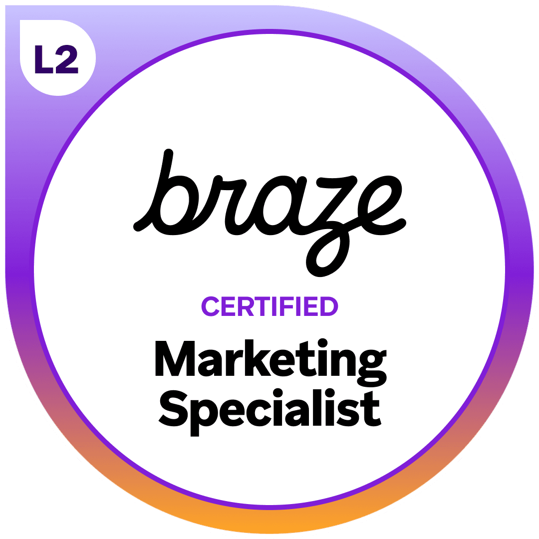 Braze certification badge