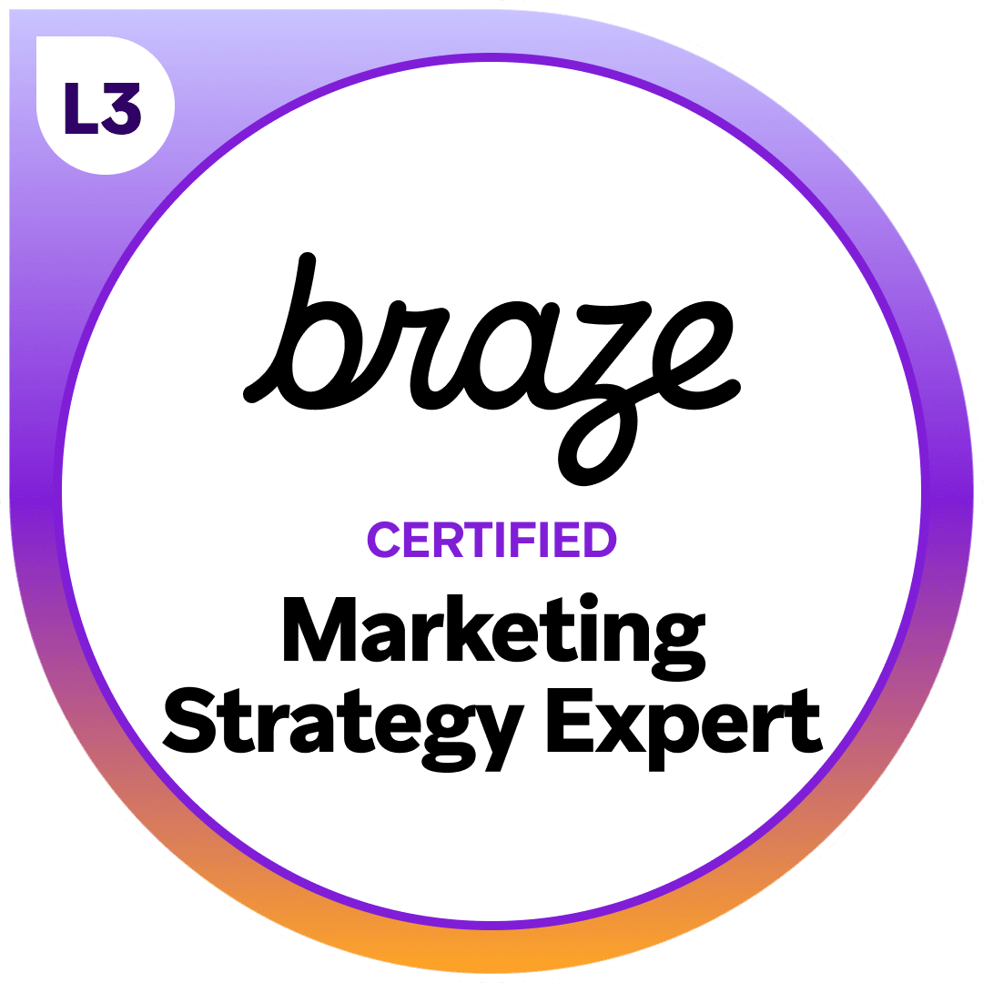 Braze Marketing Strategy Expert certification