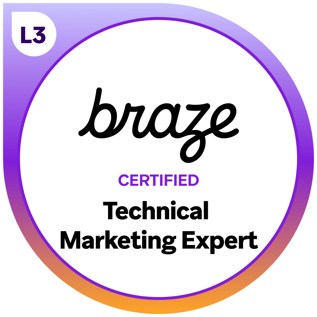 Braze Technical Marketing Expert certification