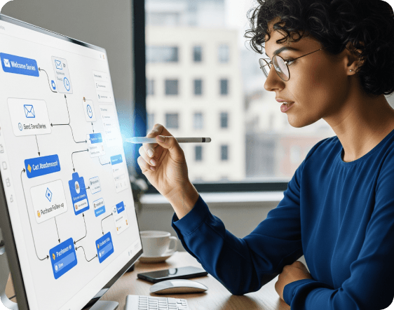 Marketing automation services dashboard