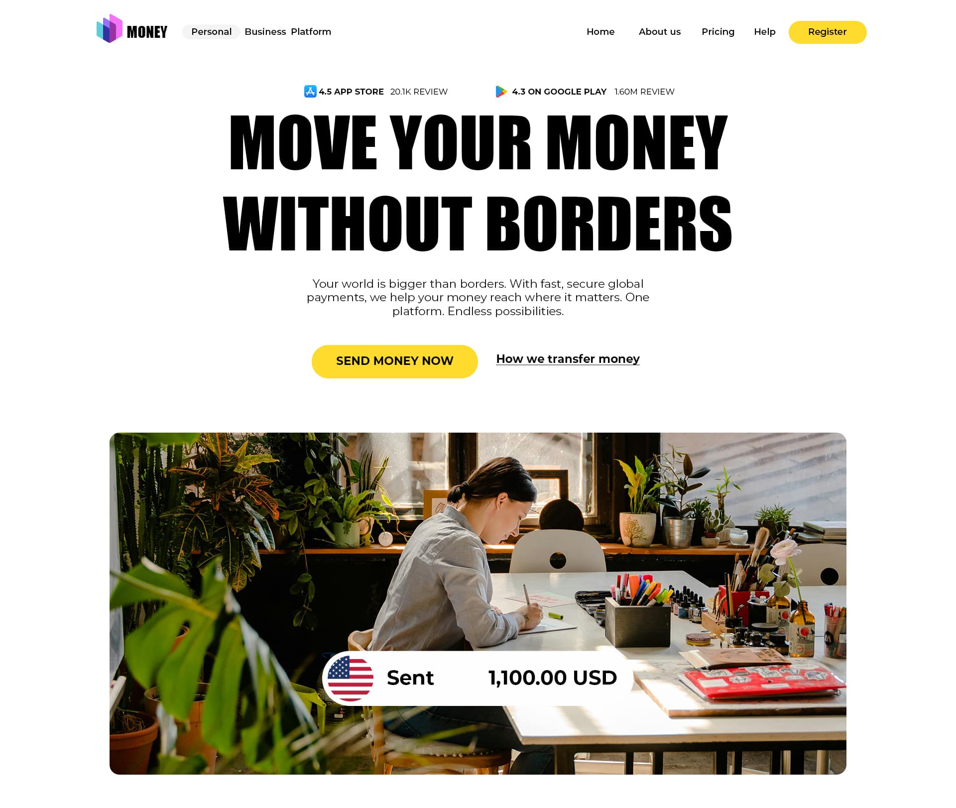 Conversion-focused visual