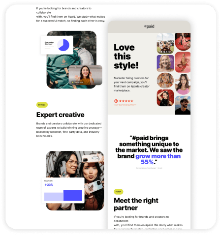 Email developer working on HTML email templates