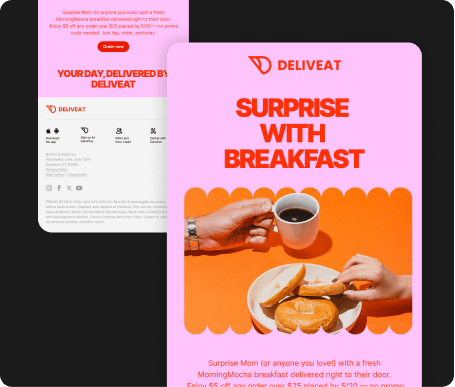 Email template design and development services