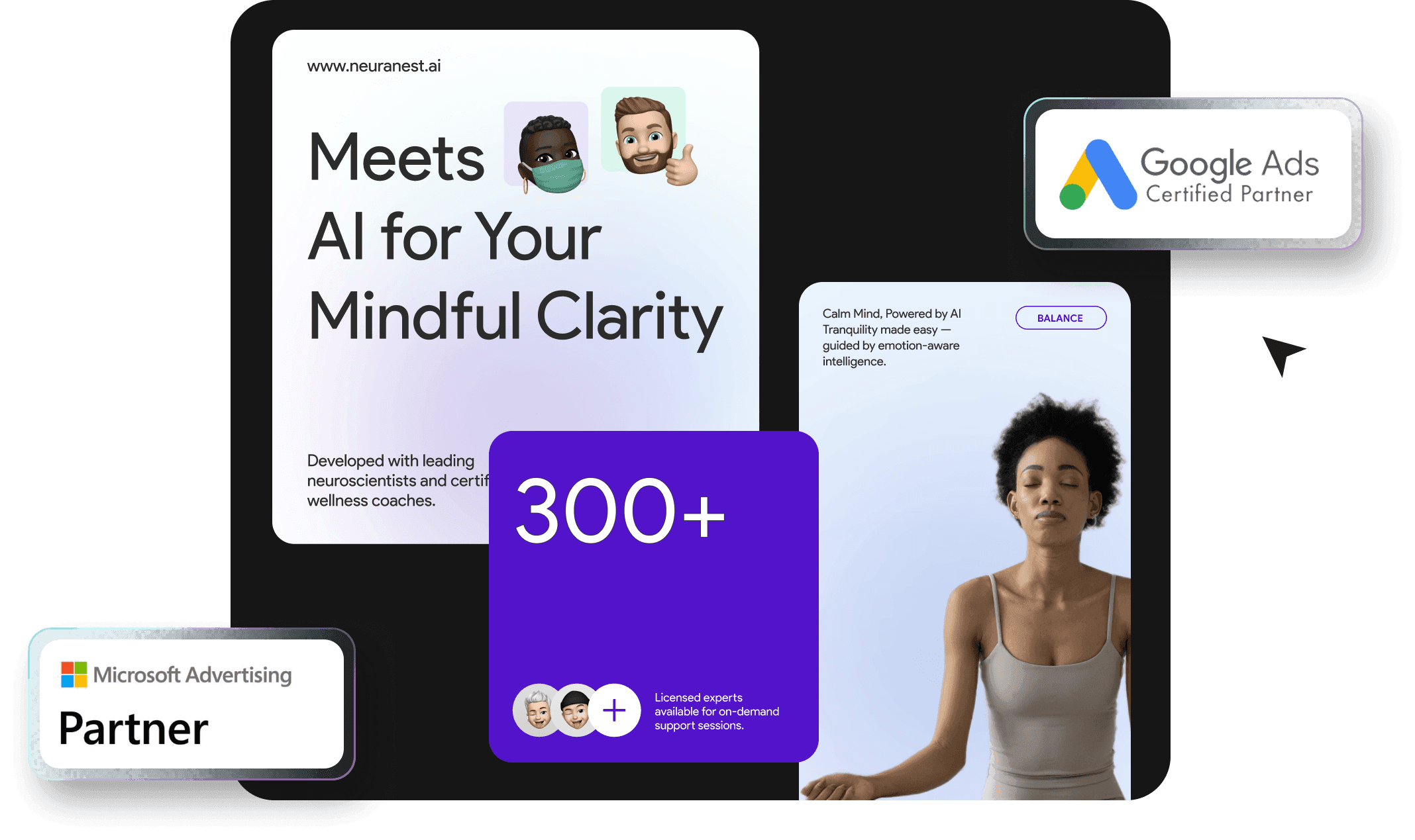 Paid media agency portfolio with Google and Microsoft partner certifications