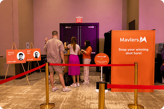 Mavlers photo booth at Braze Forge