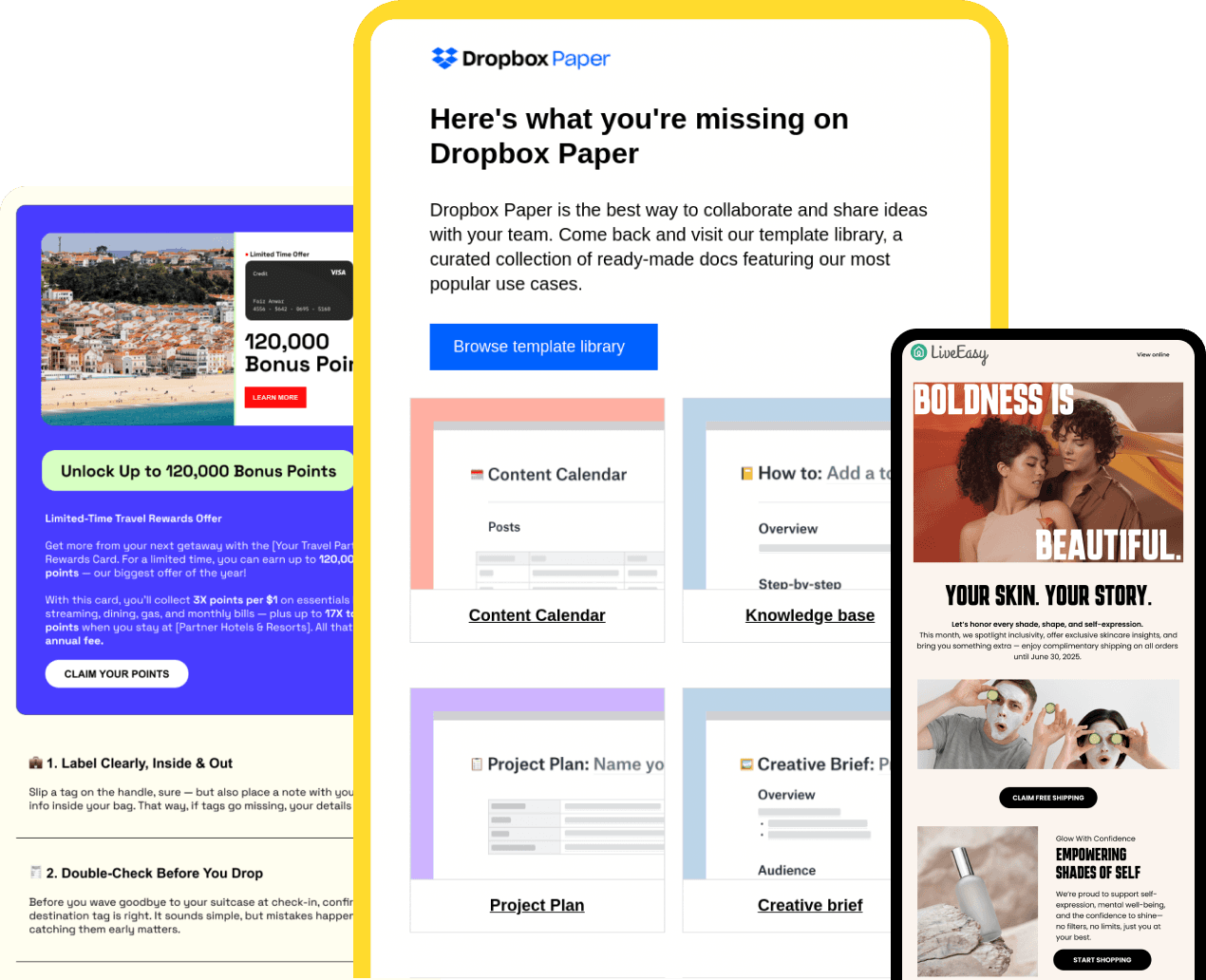 WisdomTree Italian email template redesign examples