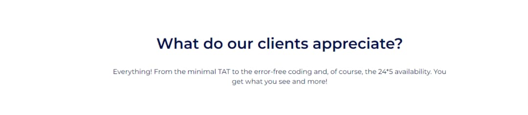 Heading and Content Section