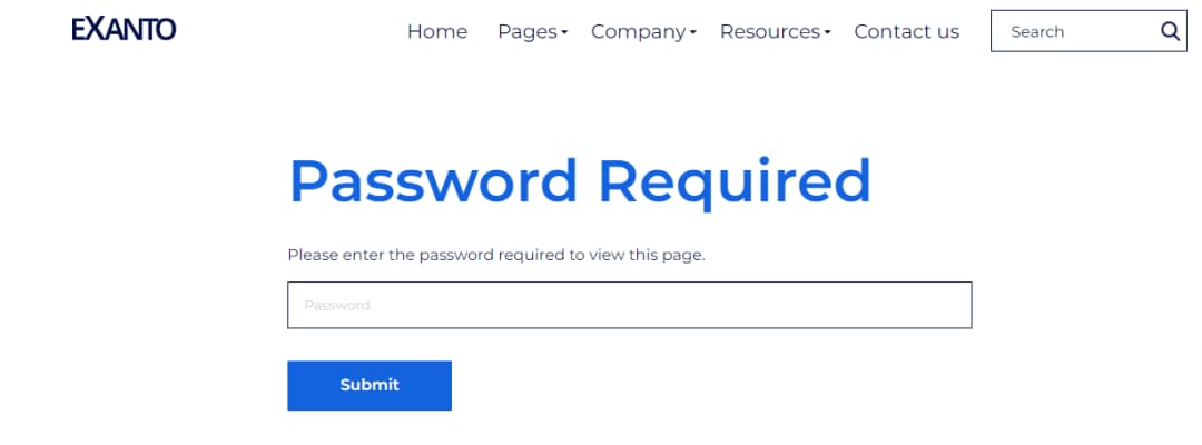 Password Prompt Page