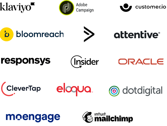 Additional marketing platforms we support