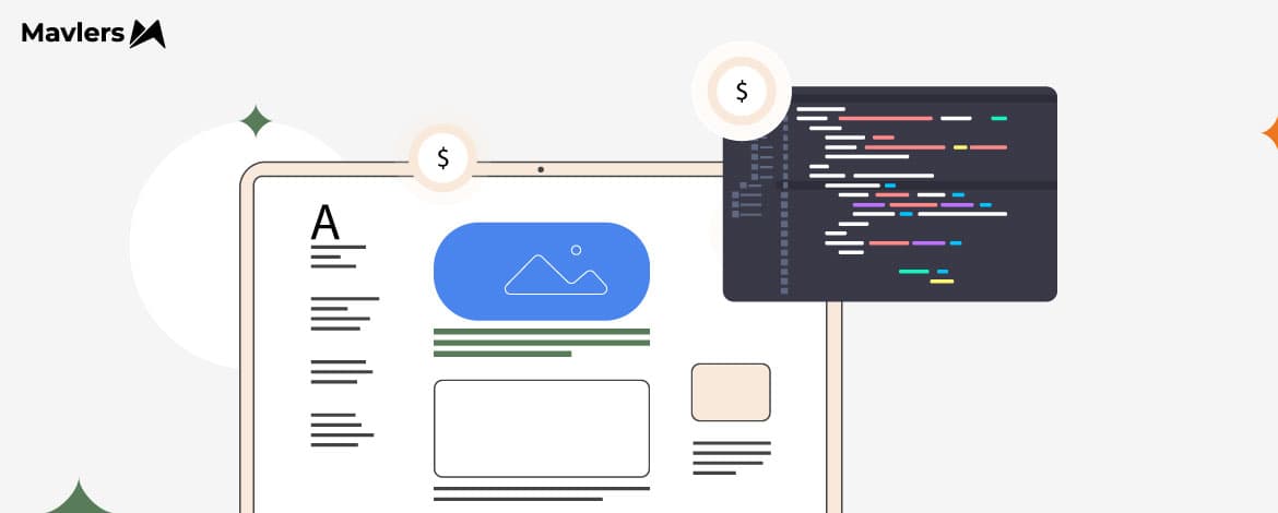 What is the cost breakdown of web design & development projects at Mavlers?