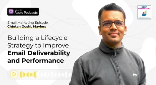 I was on the ‘Keep Optimising’ podcast, and here’s what I talked about: The governance model that protects email deliverability