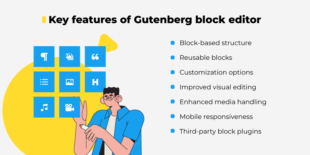 Features of gutenberg block editor
