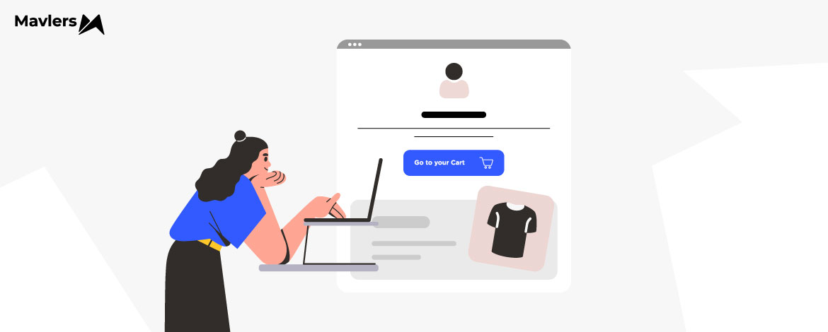Abandoned cart email example