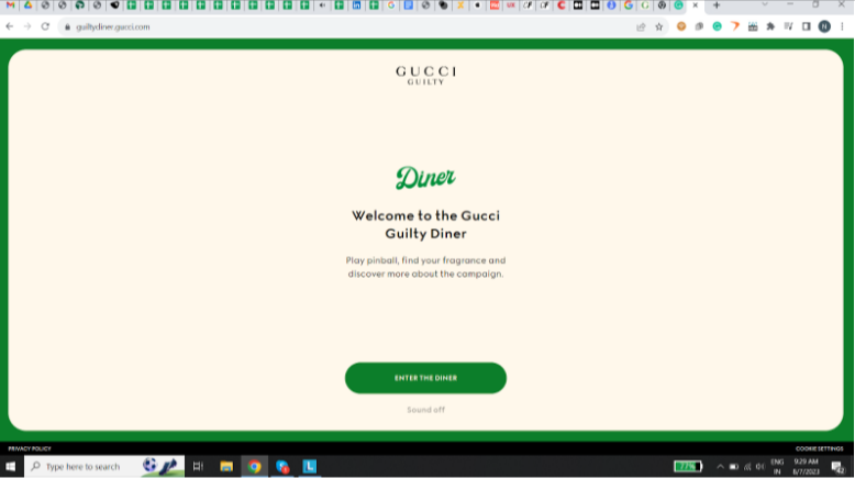 Gucci guilty diner