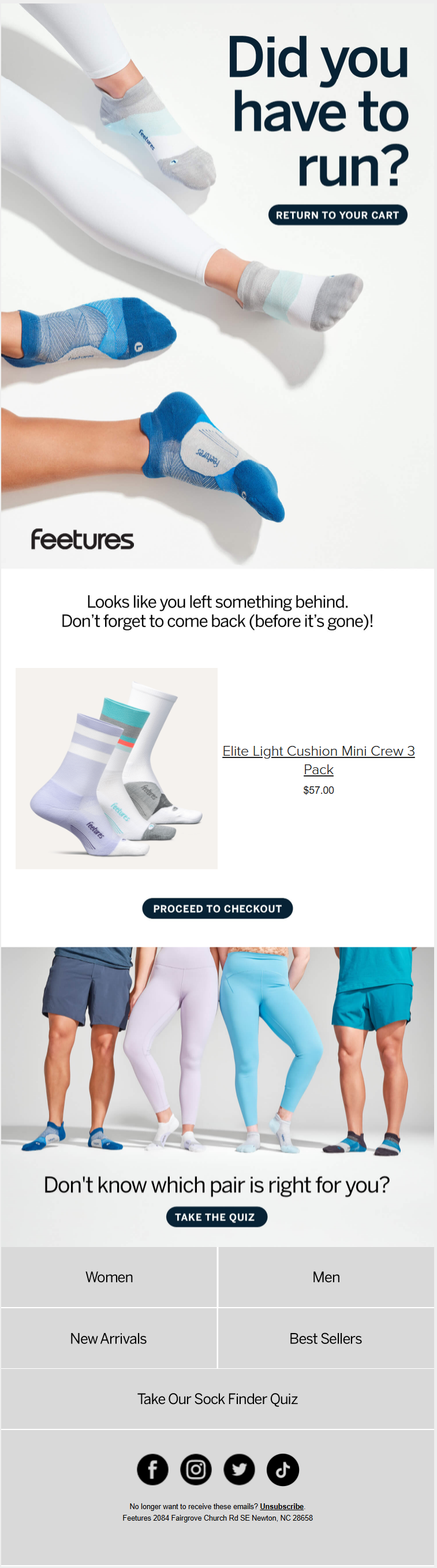 abandoned cart email in Klaviyo