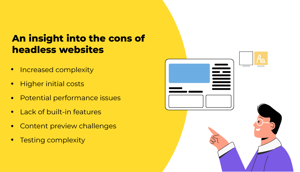 Cons of headless websites