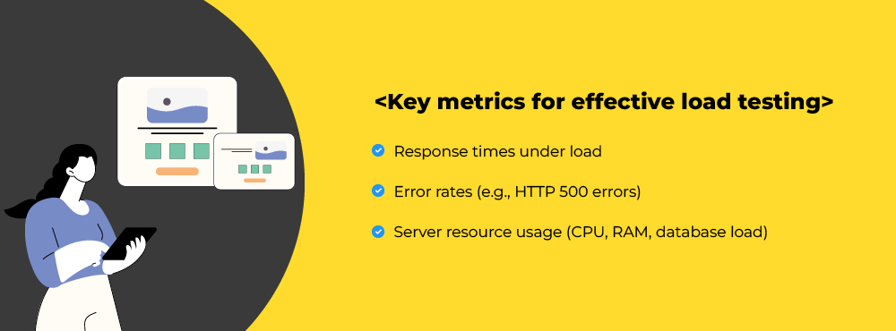 Metrics for effective load testing