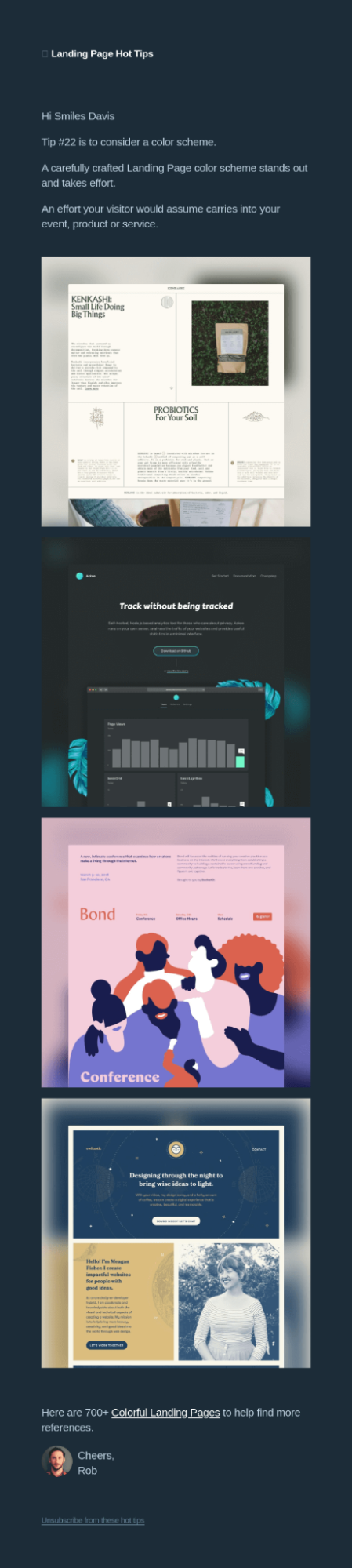 landing page inspiration