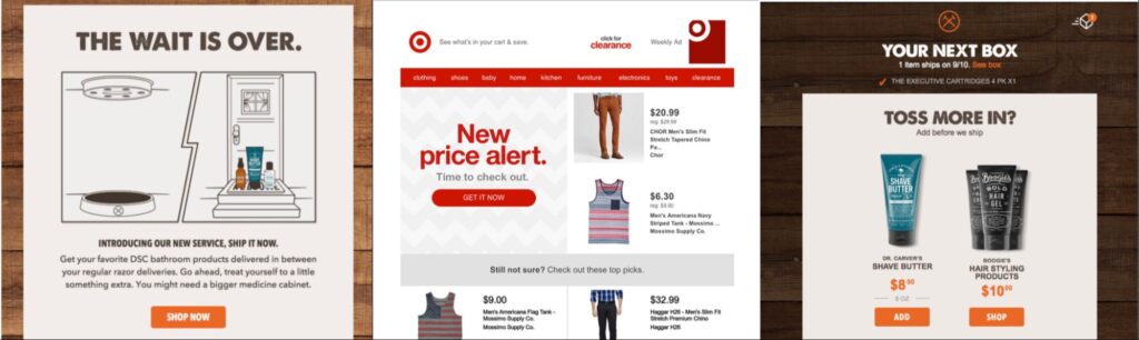 Examples of upselling campaigns