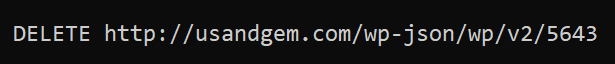 DELETE command