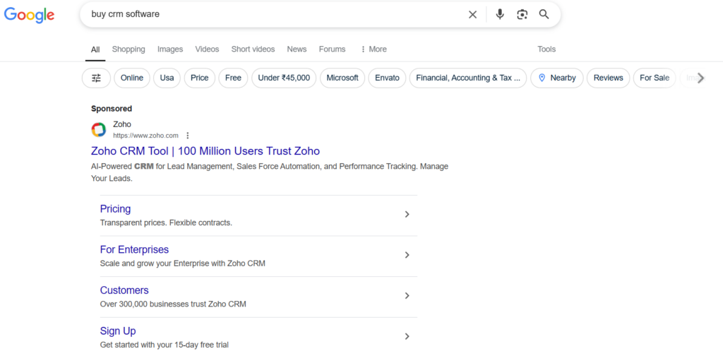 Google Ad preview 