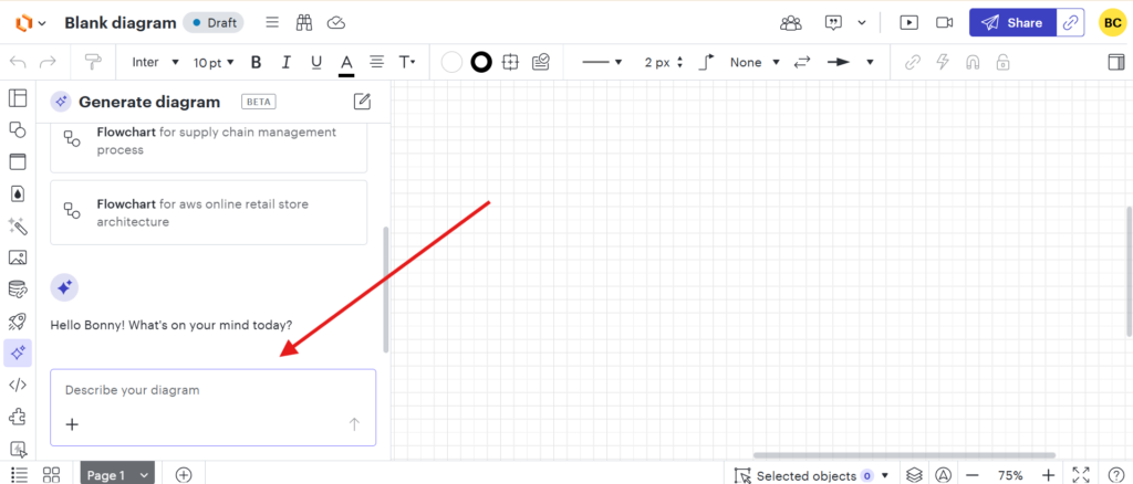 Lucidchart dashboard