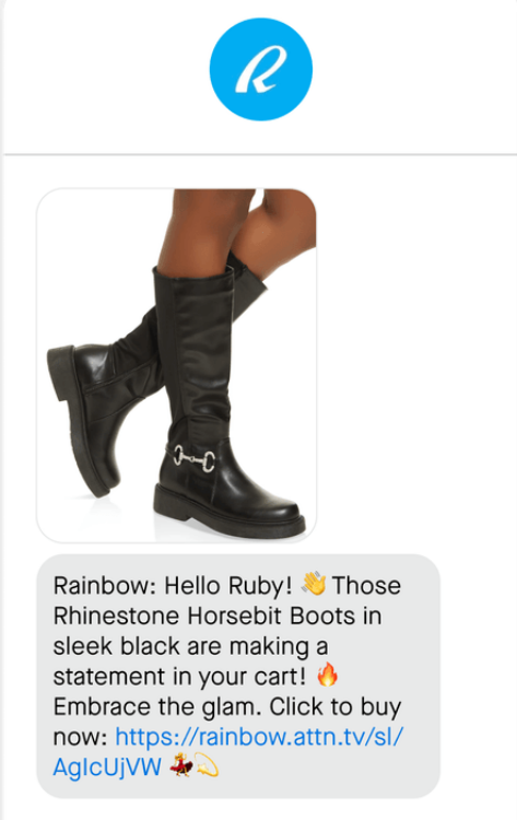 SMS from rainbow