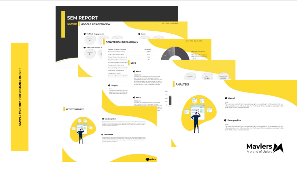 Reporting structure for SEM projects at Mavlers