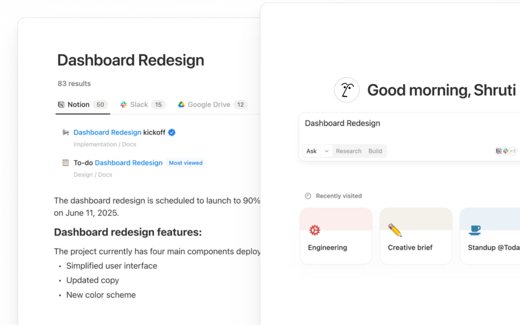 Notion dashboard