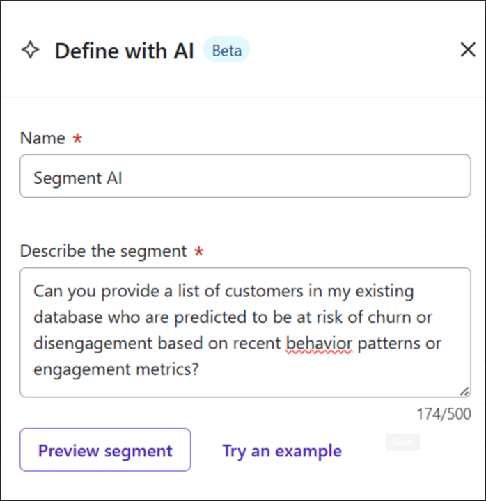 Define AI Segment