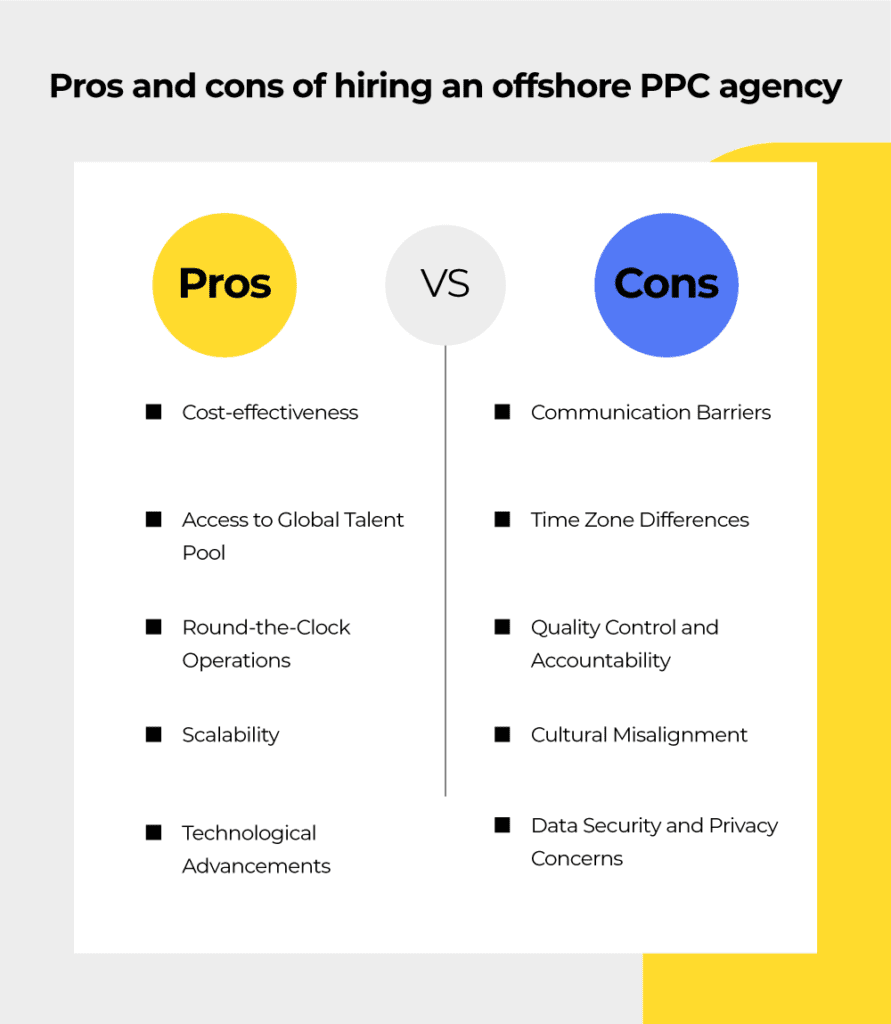 Pros and cons of hiring offshore PPC partners