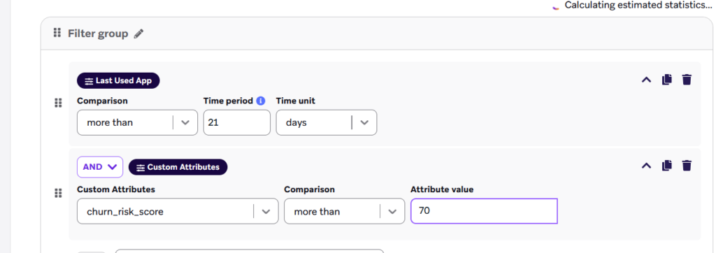segment filters in braze