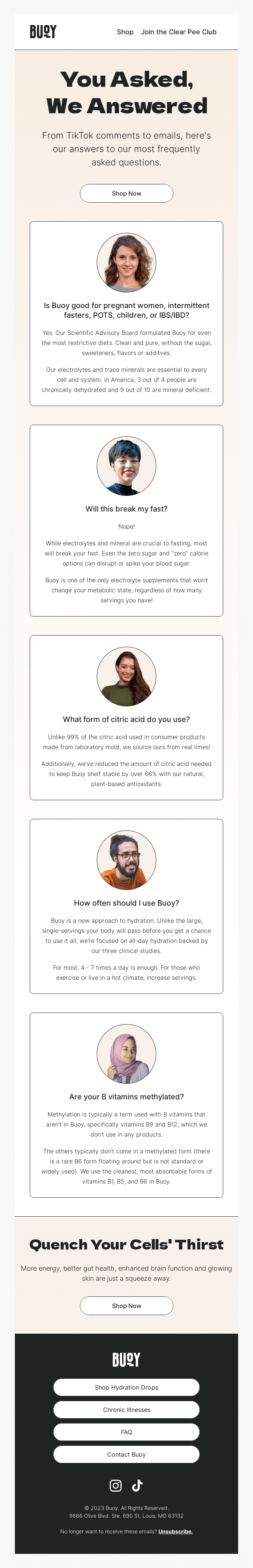 Buoy UGC email template